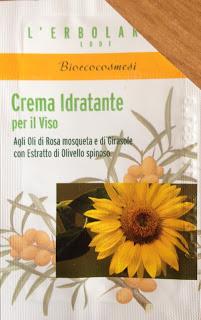 Le mini reviews#2: L'Erbolario Biocosmesi (Crema Idratante Viso agli Oli di Rosa Mosqueta e di Girasole con Estratto di Olivello Spinoso)