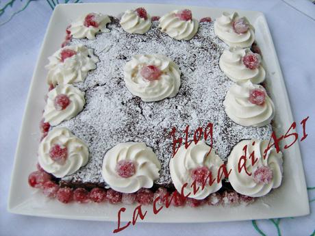 torta cioccolato con ribes brinato la cucina di ASI