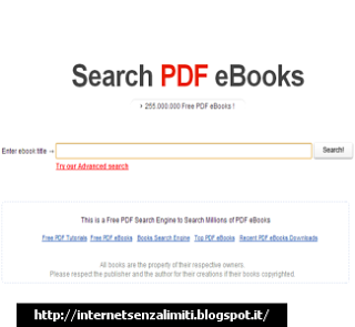 Cercare e-book gratis con Search PDF