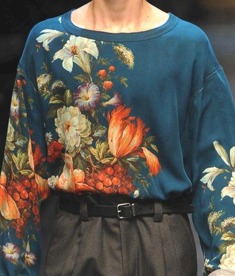 ICONOGRAFIA RELIGIOSA NELLE STAMPE E RICAMI DELLA COLLEZIONE UOMO A/I 2013/14 di DOLCE & GABBANA