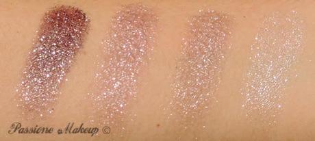 isadora eyeshadow quartet northern lights swatch luce diretta