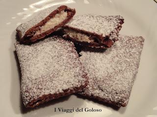 RICETTE DI CARNEVALE ... BUGIE AL CACAO CON RIPIENO DI RICOTTA ...