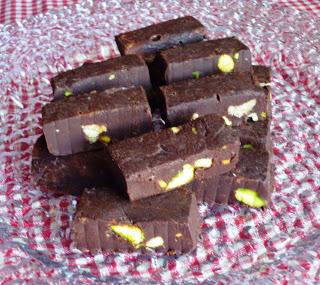 Fudge cioccolato e pistacchio