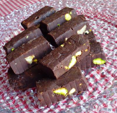 Fudge cioccolato e pistacchio