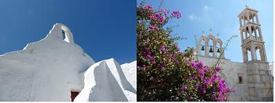 Two glasses of white wine in Greece