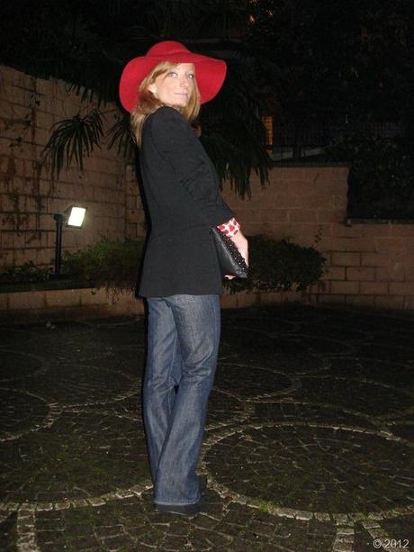orla kiely pears t shirt, cappello rosso, fashion blogger roma, red hat
