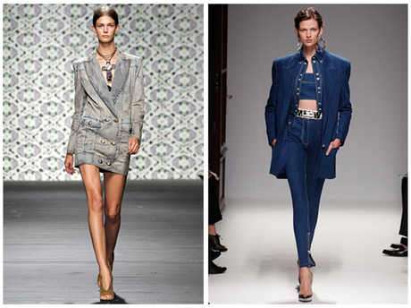 Il Denim nelle passerelle di Iceberg e Balmain tra le tendenze SS 2013