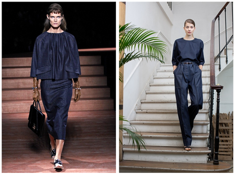 Il Denim nelle passerelle di Miu Miu e Lemaire tra le tendenze SS 2013