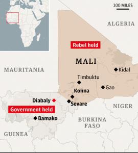 Il Mali diviso tra governativi e ribelli