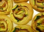 Girelle sfoglia rucchine prosciutto cotto