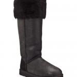 UGG Australia FW 12_13 Over the Knee Bailey Button Bomber Jacket Black