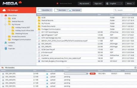 Mega: Il successore di Megaupload online oggi con 50GB di spazio free!