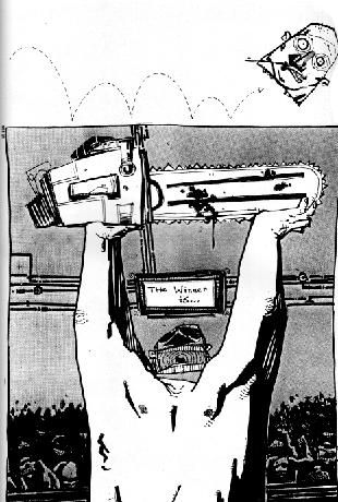 Anteprima del ritorno di Motosega, storico personaggio Shok Studio creato da AkaB