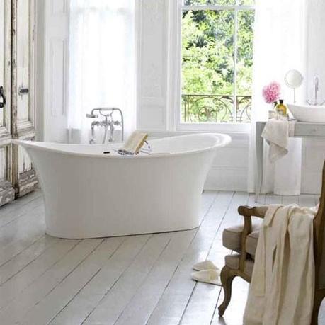 Idee per un bagno total white….total white bathrooms