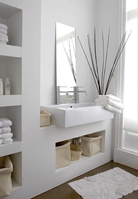 Idee per un bagno total white….total white bathrooms