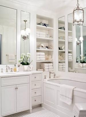 Idee per un bagno total white….total white bathrooms