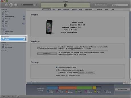 GUIDA : come sincronizzare iPhone,iPod,iPad con iTunes