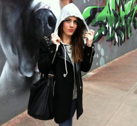 The gray hoodie girl