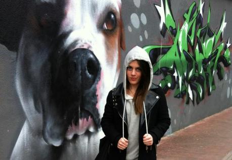 The gray hoodie girl