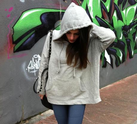 The gray hoodie girl