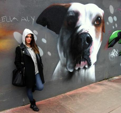 The gray hoodie girl