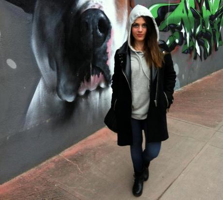 The gray hoodie girl