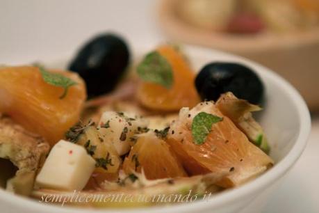 Insalata di carciofi e le Arance della Salute