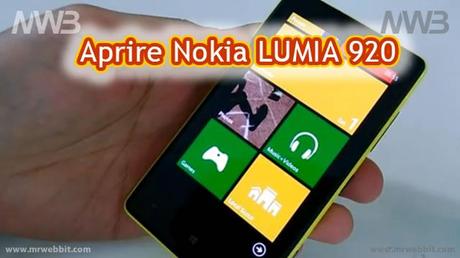 aprire nokia lumia 920 cover posteriore senza romperlo