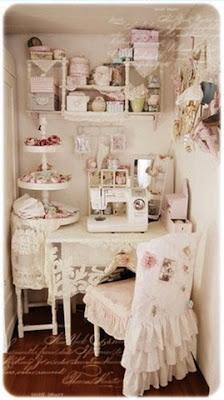 shabby craft room