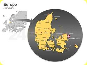 denmark-map-of-europe-ppt-slide