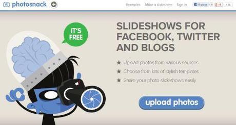 PhotoSnack - crea uno slideshow con le tue foto e condividilo online