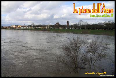 l'Arno in piena