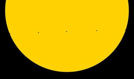 Transit Venus_Cassini_Saturn