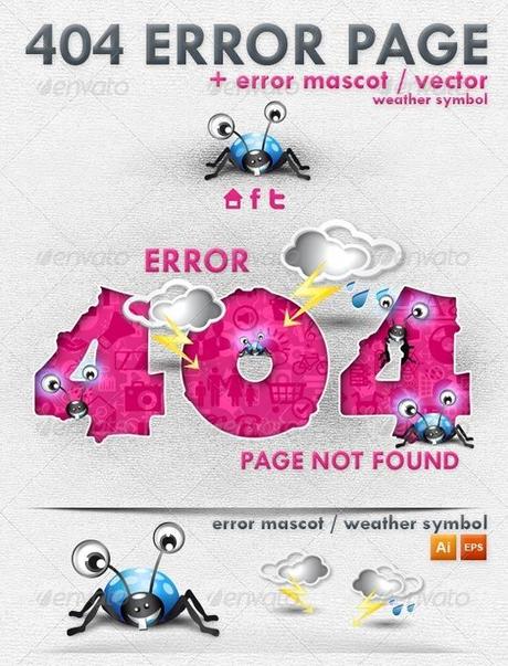Creative 404 Error Page Template