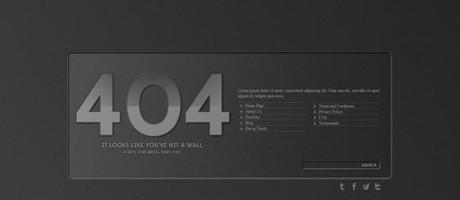 Creative 404 Error Page Template