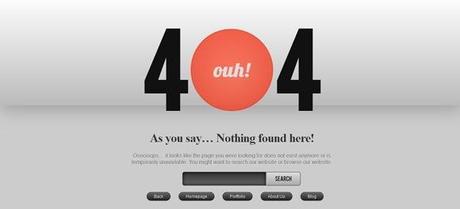 Creative 404 Error Page Template