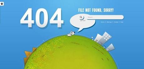 Creative 404 Error Page Template