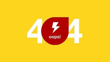 Creative 404 Error Page Template