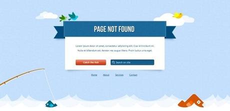 Creative 404 Error Page Template