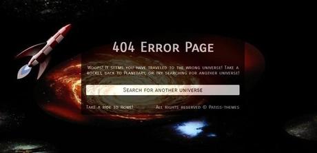 Creative 404 Error Page Template