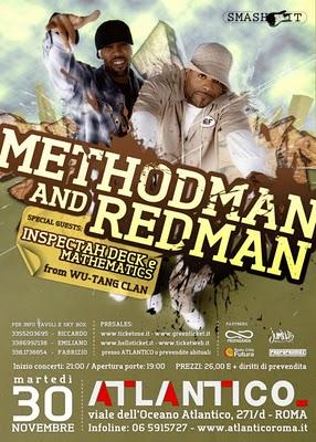 Vinci 4 Biglietti per il concerto di Method Man & Redman a Roma !!!!!!