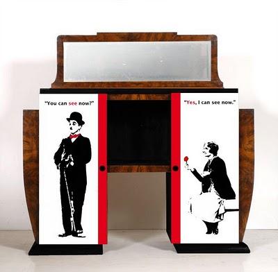 Charlot Pop Art credenza decò myArtistic: l'importanza della radica...