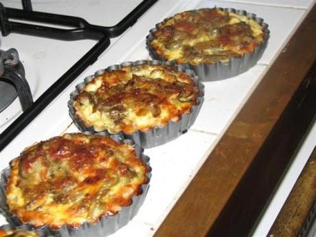 Mini quiche ai carciofi