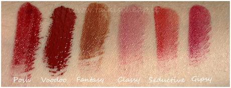 Tutti i rossetti E.l.f. linea base: swatches e review