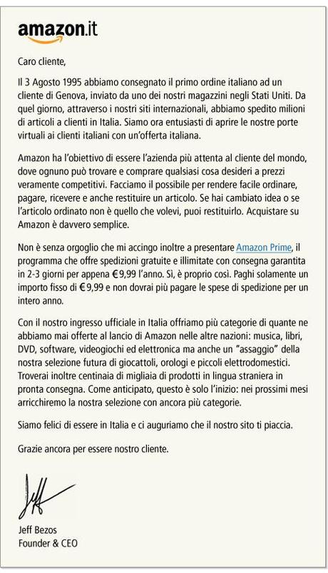 Amazon in Italia