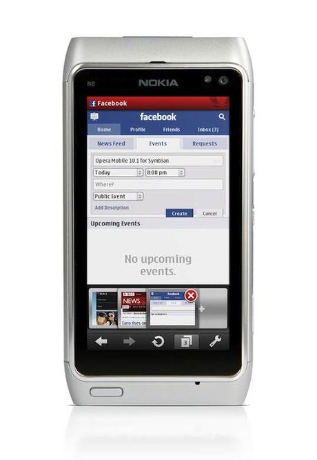 facebook tabs Download Opera Mobile 10.1 per Symbian