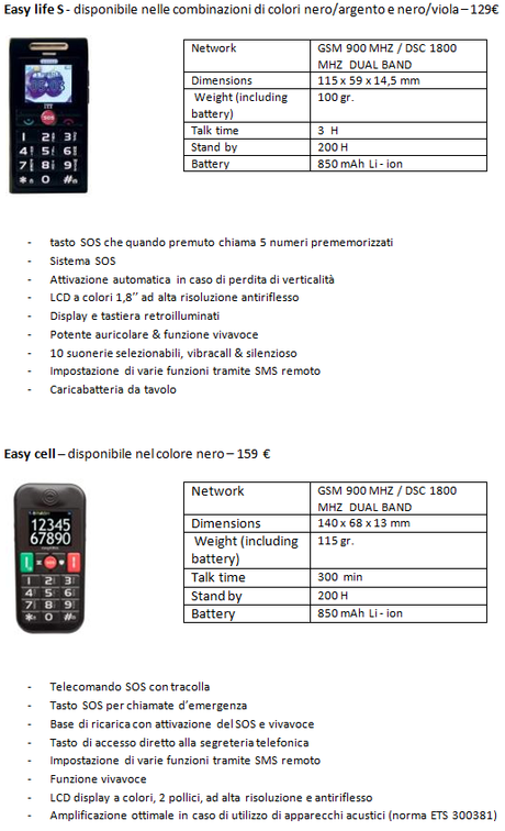 ITTM Monaco – Gamma Easy Comunicare EASY: la linea di cellulari che semplifica la vita