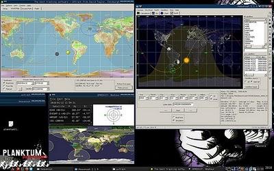 Gpredict permette di legare il moto di un satellite lungo l’orbita che questo percorre intorno alla Terra.