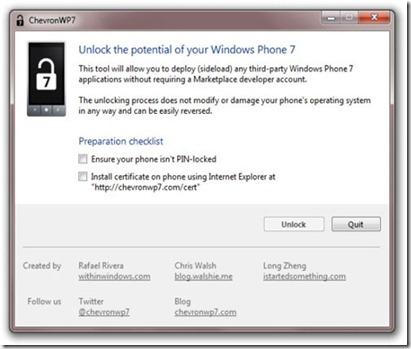 chevronwp7 251110 thumb ChevronWP7: Jailbreak Windows Phone 7