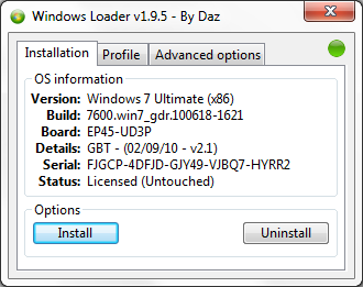 newloader Attivare e registrare Windows 7
